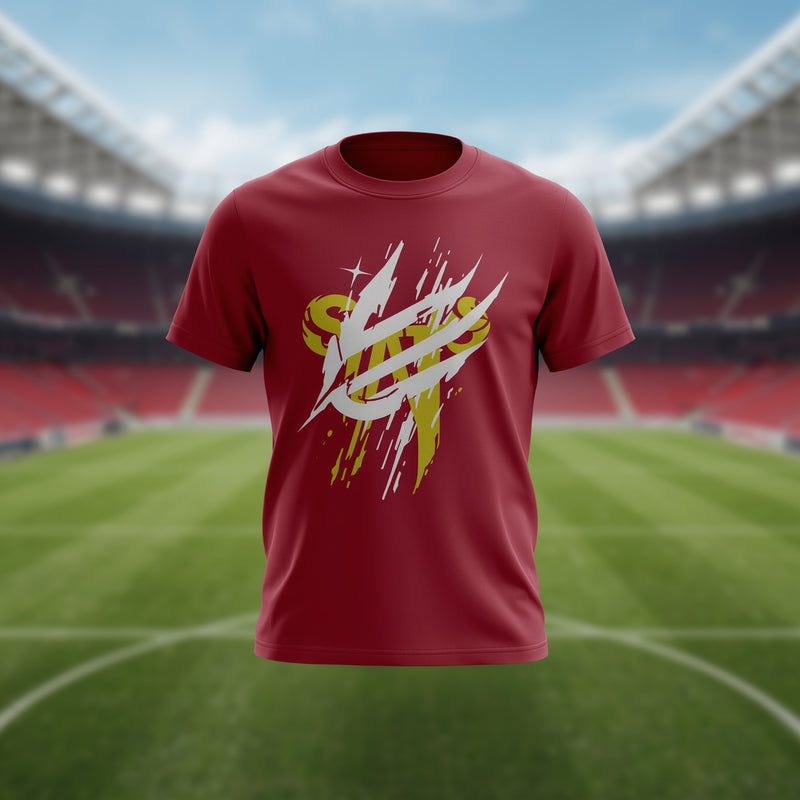 Red Bold Frame Tee - Red T-Shirt