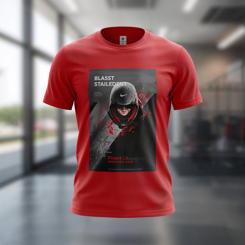 Red Classic Wave Tee - Red T-Shirt