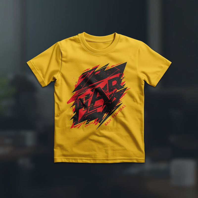 Yellow Bold Frame Tee - Yellow T-Shirt