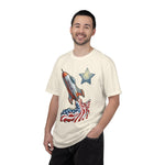 American Rocket T-Shirt — Patriotic USA Spaceship Graphic Tee