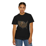 Steampunk USA Map T-Shirt — Vintage Gear & Cog Americana Tee