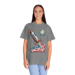 American Rocket T-Shirt — Patriotic USA Spaceship Graphic Tee