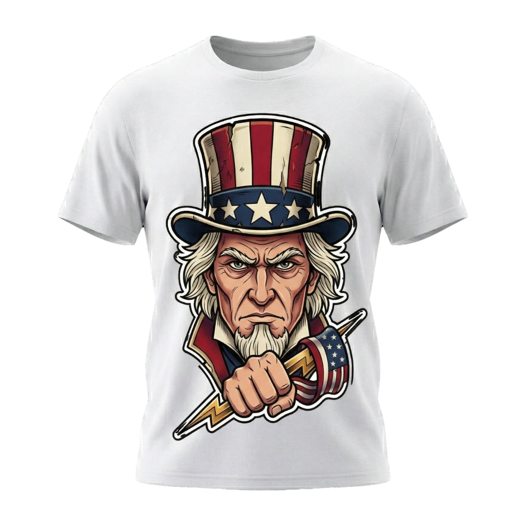 Uncle Sam Pointing T-Shirt — Patriotic USA Graphic Tee for 4th of July