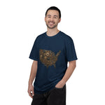 Steampunk USA Map T-Shirt — Vintage Gear & Cog Americana Tee