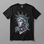 Statue of Liberty Graphic T-Shirt — Patriotic Neo-Traditional Liberty Design
