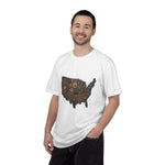 Steampunk USA Map T-Shirt — Vintage Gear & Cog Americana Tee