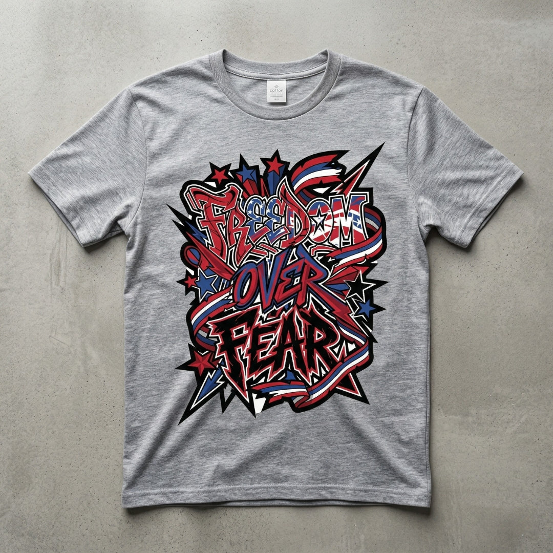 Fearless Over Fear Graphic T-Shirt