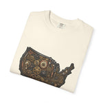 Steampunk USA Map T-Shirt — Vintage Gear & Cog Americana Tee