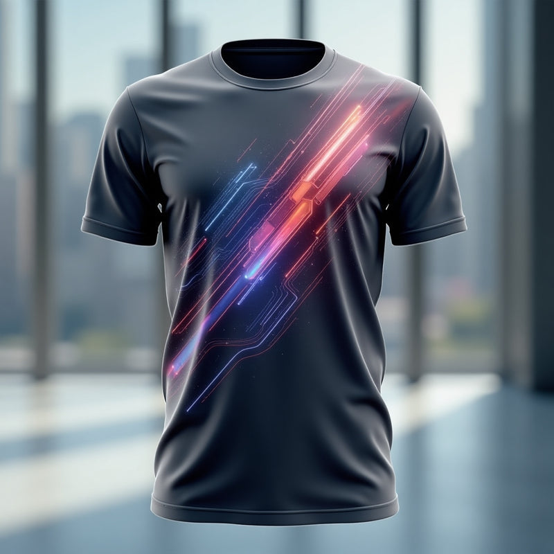 Black Infinity Flux Tee - Black T-Shirt