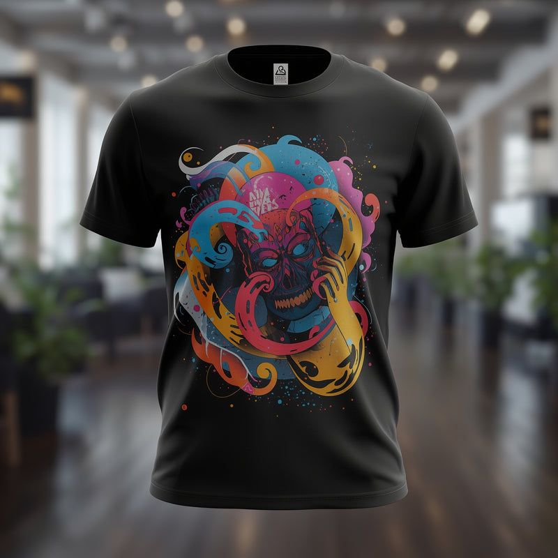 Black Infinity Flux Tee - Black T-Shirt