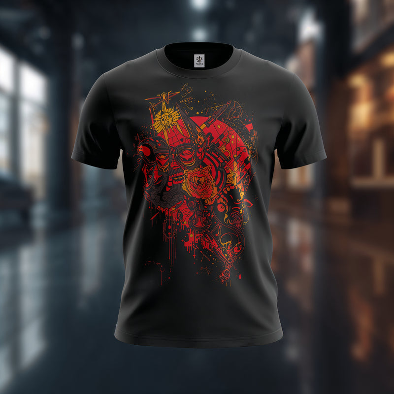 Black Classic Wave Tee - Black T-Shirt
