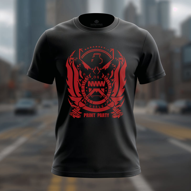 Black Classic Wave Tee - Black T-Shirt