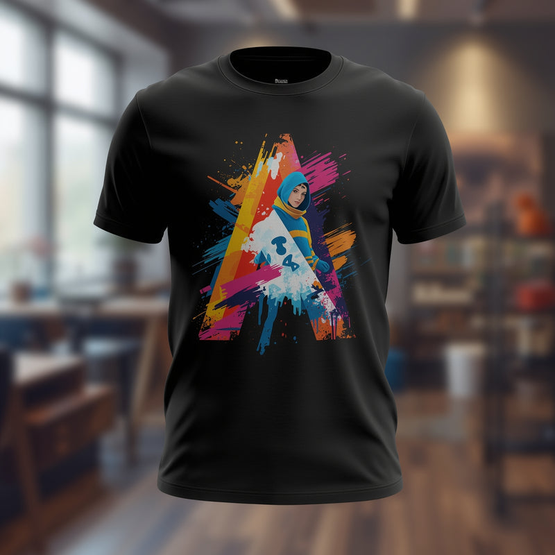 Black Nova Vector Tee - Black T-Shirt