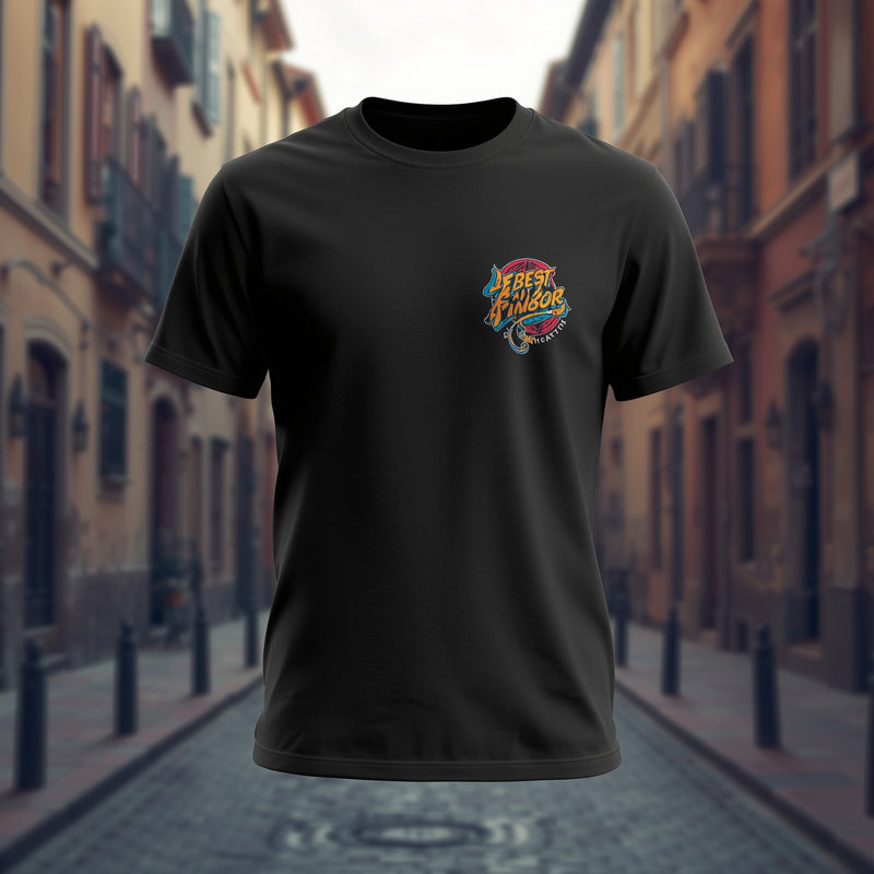 Black Classic Wave Tee - Black T-Shirt