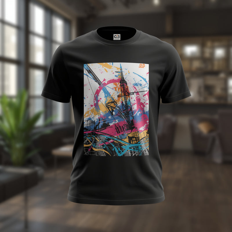 Black Nova Vector Tee - Black T-Shirt