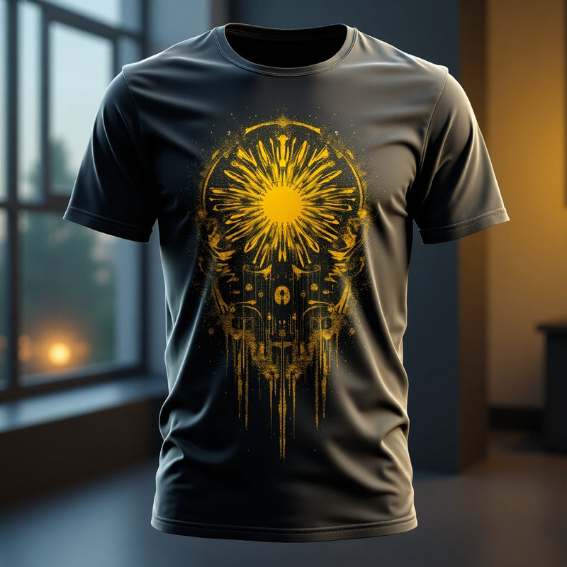 Black Classic Wave Tee - Black T-Shirt