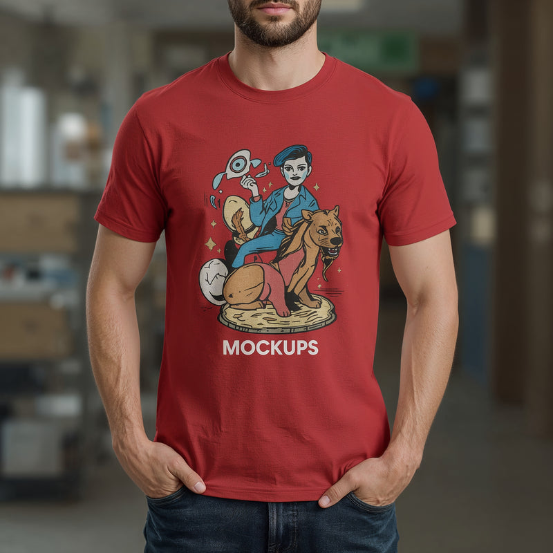 Red Urban Mode Tee - Red T-Shirt