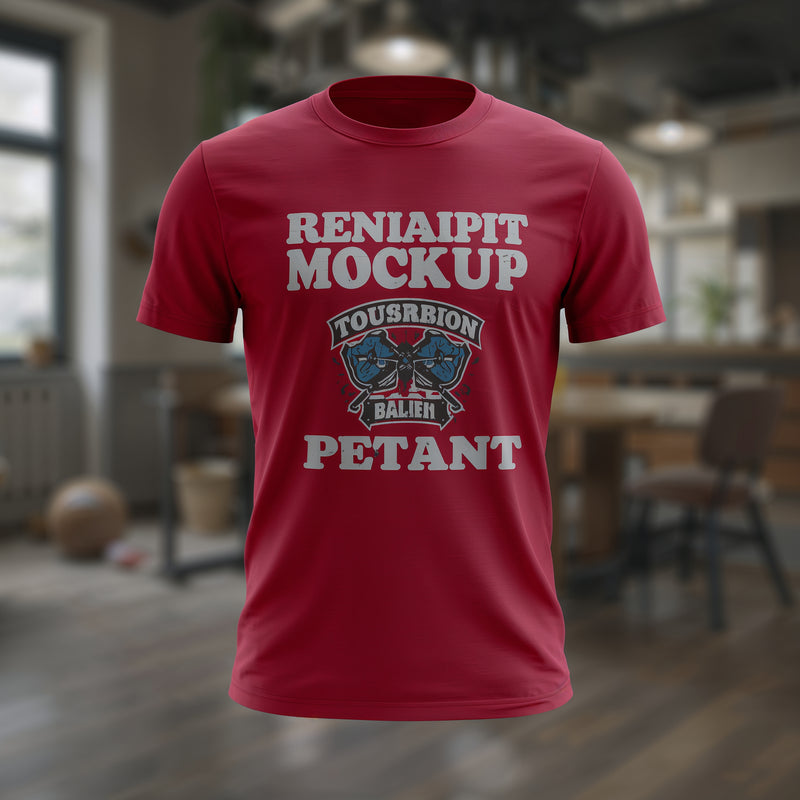 Red Classic Wave Tee - Red T-Shirt