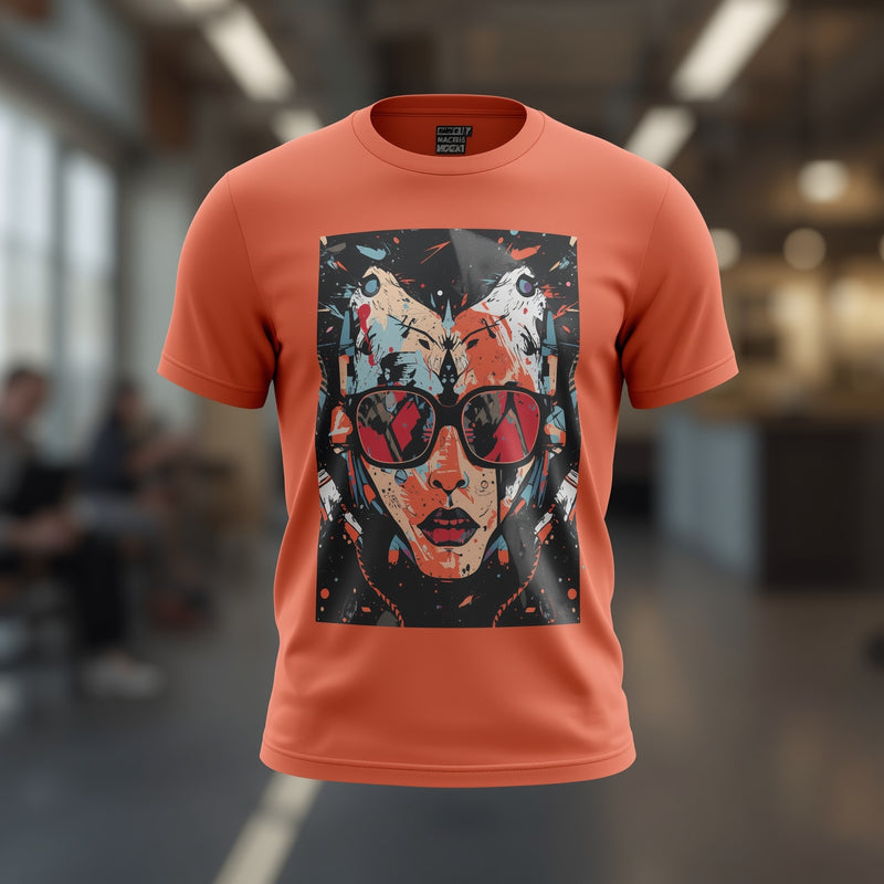 Red Bold Frame Tee - Red T-Shirt