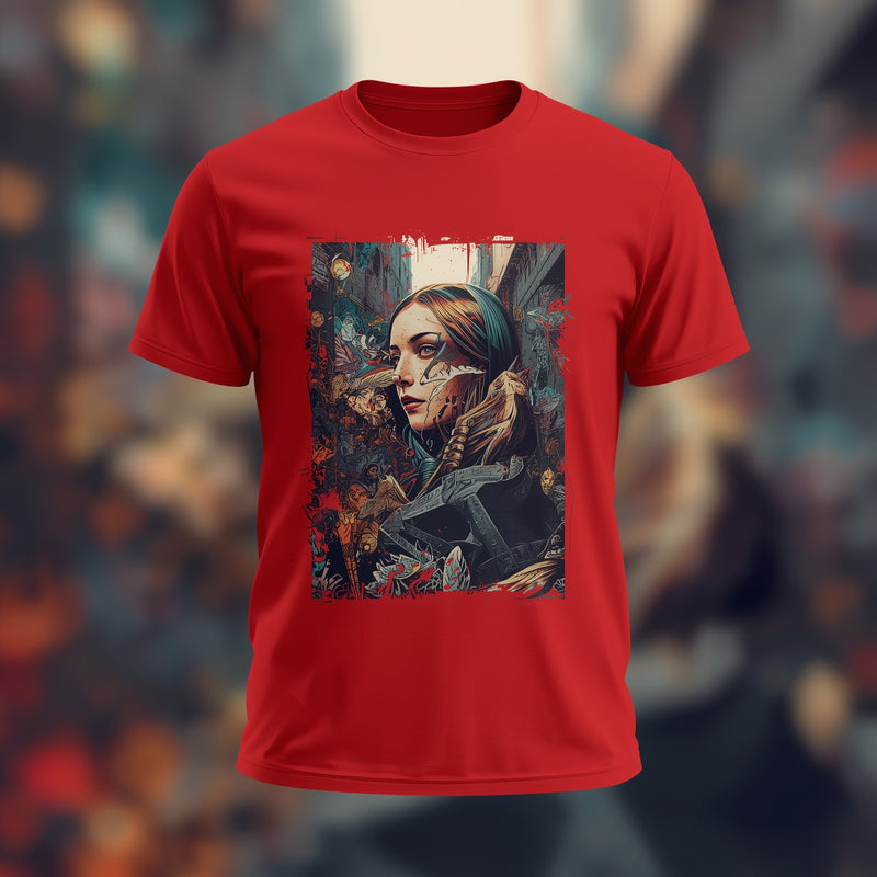 Red Stealth Edge Tee - Red T-Shirt