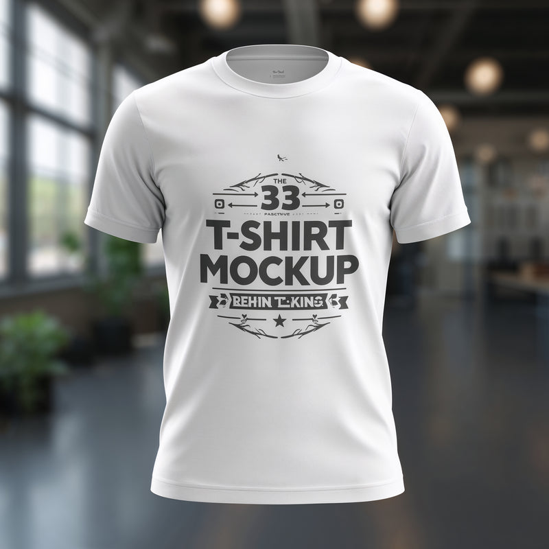 White Bold Frame Tee - White T-Shirt