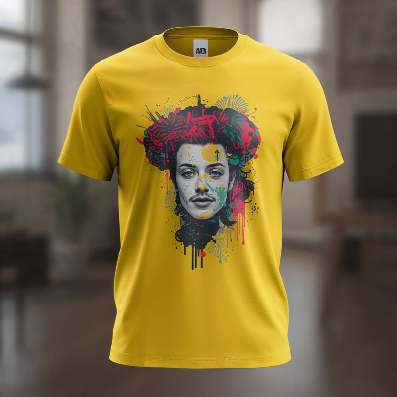 Yellow Bold Frame Tee - Yellow T-Shirt
