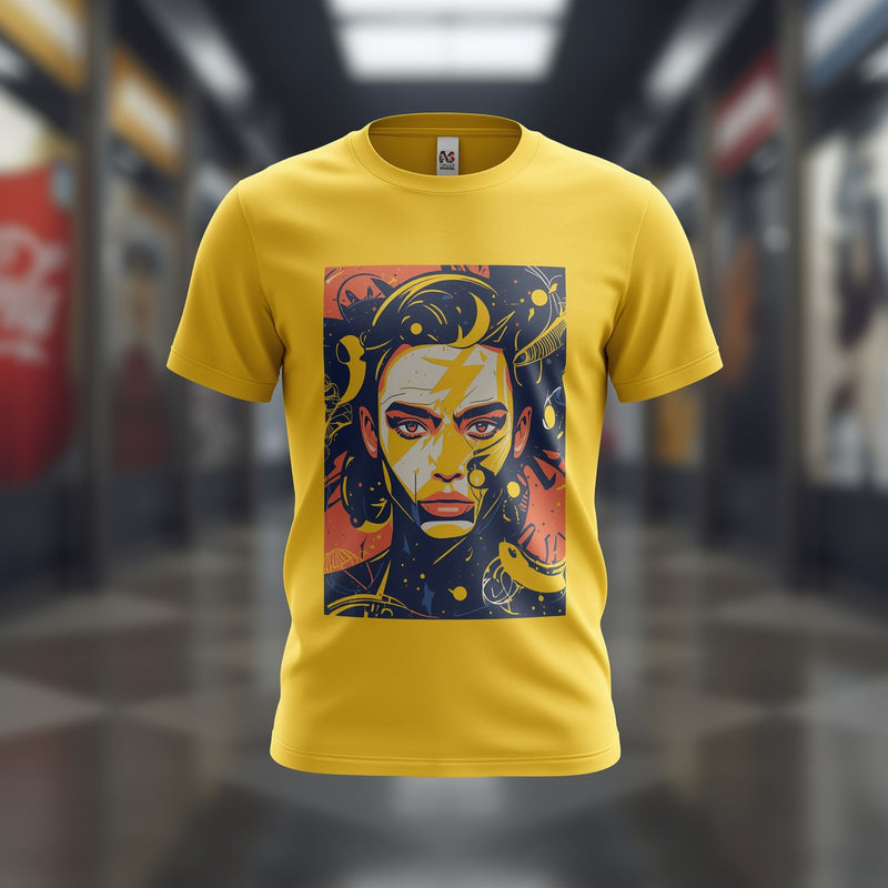 Yellow Bold Frame Tee - Yellow T-Shirt