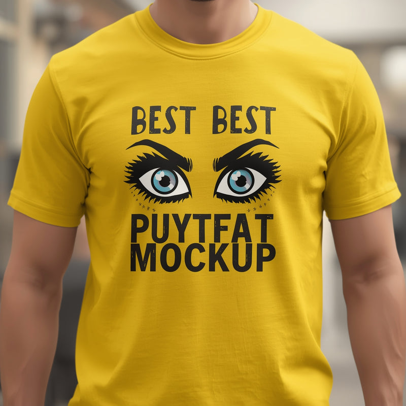 Yellow Bold Frame Tee - Yellow T-Shirt