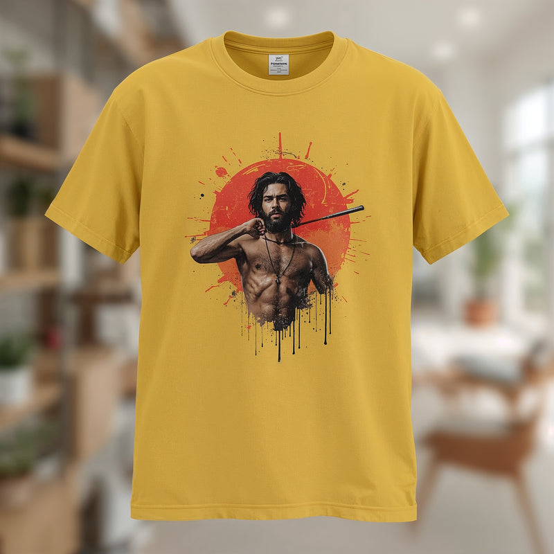 Yellow Classic Wave Tee - Yellow T-Shirt
