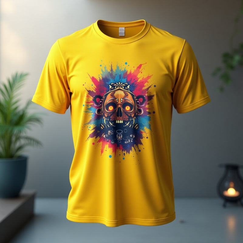 Yellow Bold Frame Tee - Yellow T-Shirt